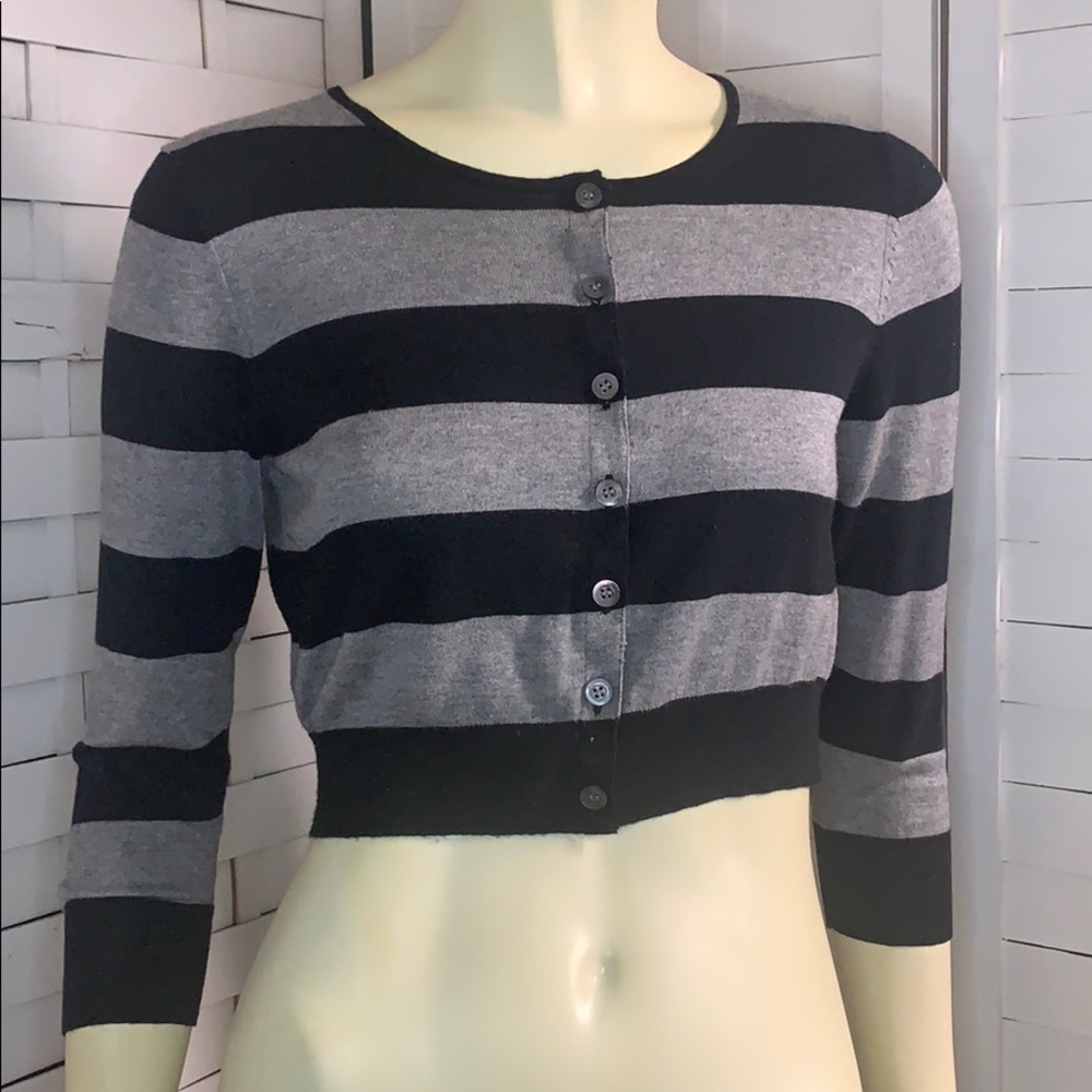COPY - The Limited cropped striped cardigan